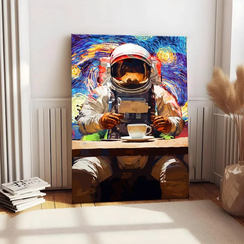 Astro Tea Break Wall Painting media 2