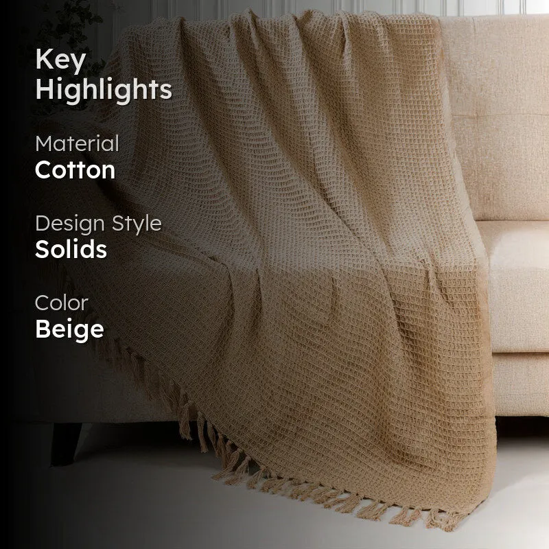 Ash Blend Throw - Beige media 2