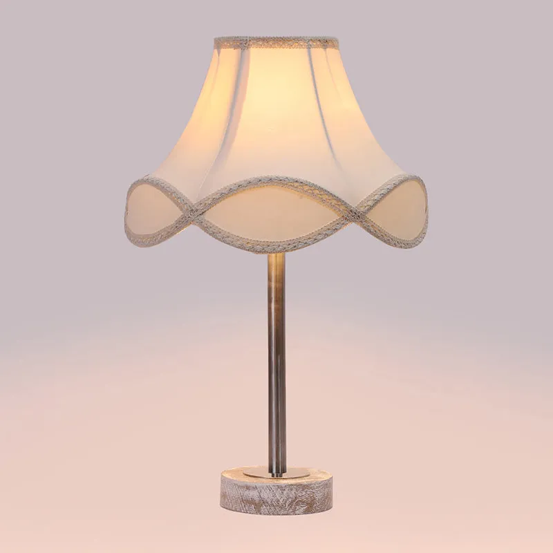Valencia Arc Rodin Wooden Table Lamp - OffWhite,Silver,White media 5