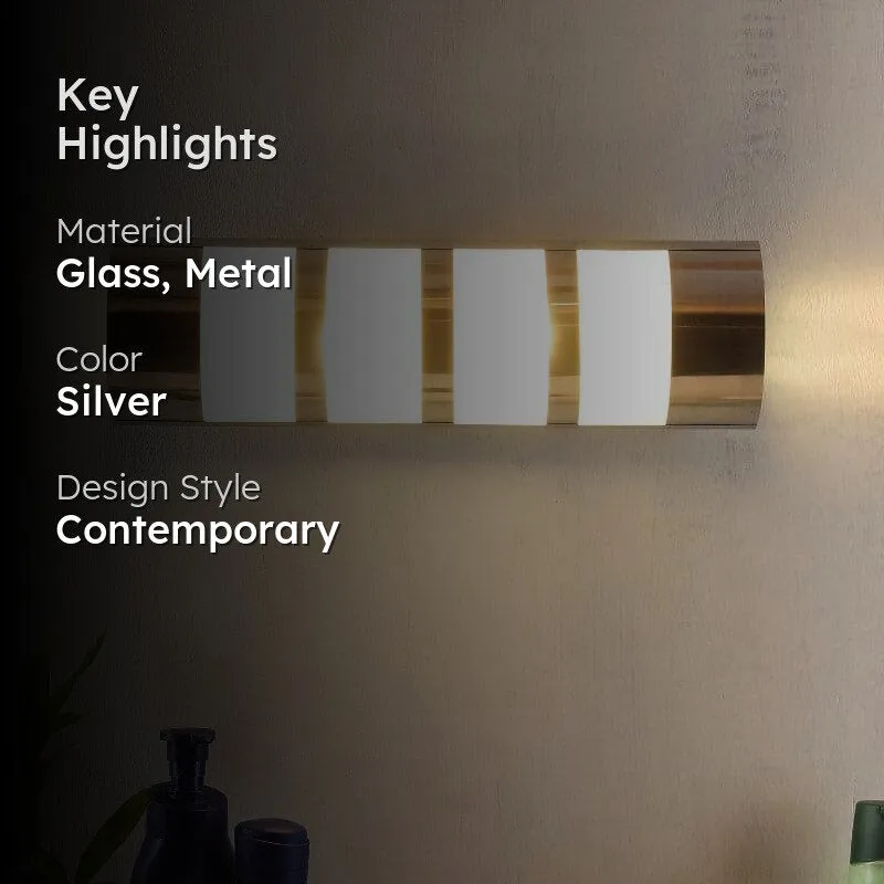 Serpha Glass & Metal Wall Lamp media 2