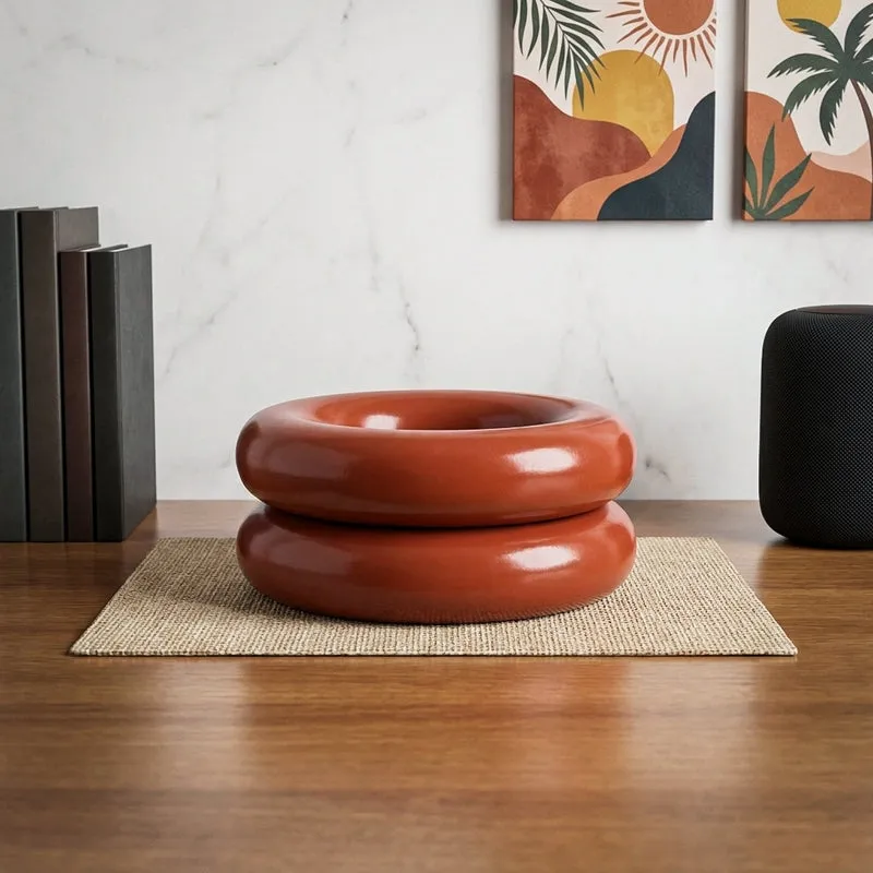 Ugaoo Ceramicurve Two Layer Ceramic Planter - Terracotta media 1