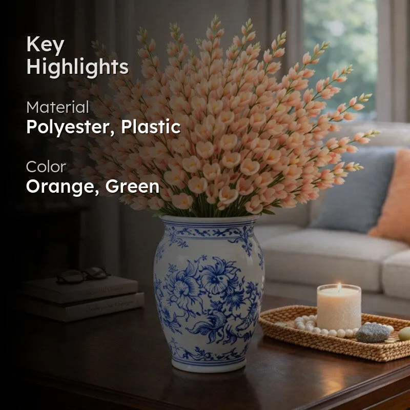 Bloomelle Artificial Flower (Orange) - Set Of Four media 2