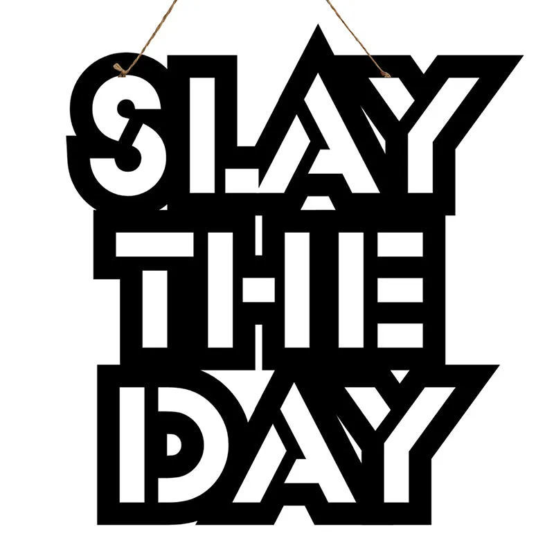 Slay The Day Mild Steel Wall Accent media 3