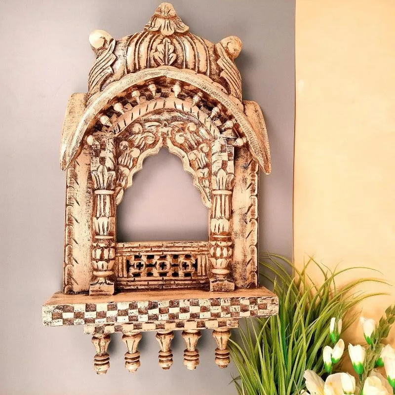 Dimara Jharokha Wooden Wall Accent media 1