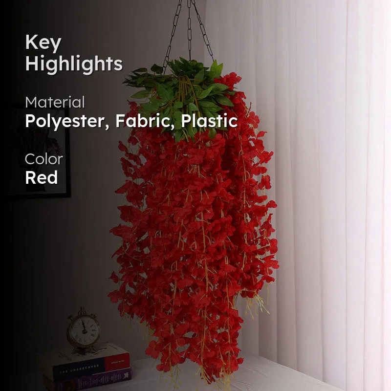 Perenna Artificial Orchid Bunch - Red media 2