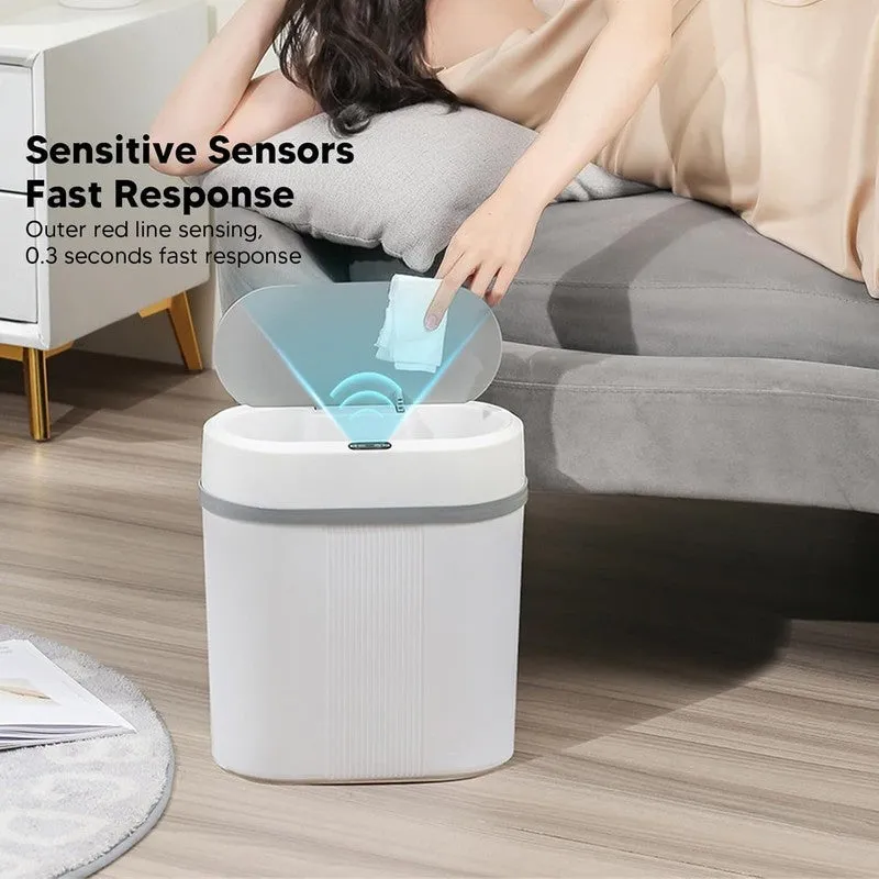 Air Wave Smart Motion Sensor Dustbin - White media 8
