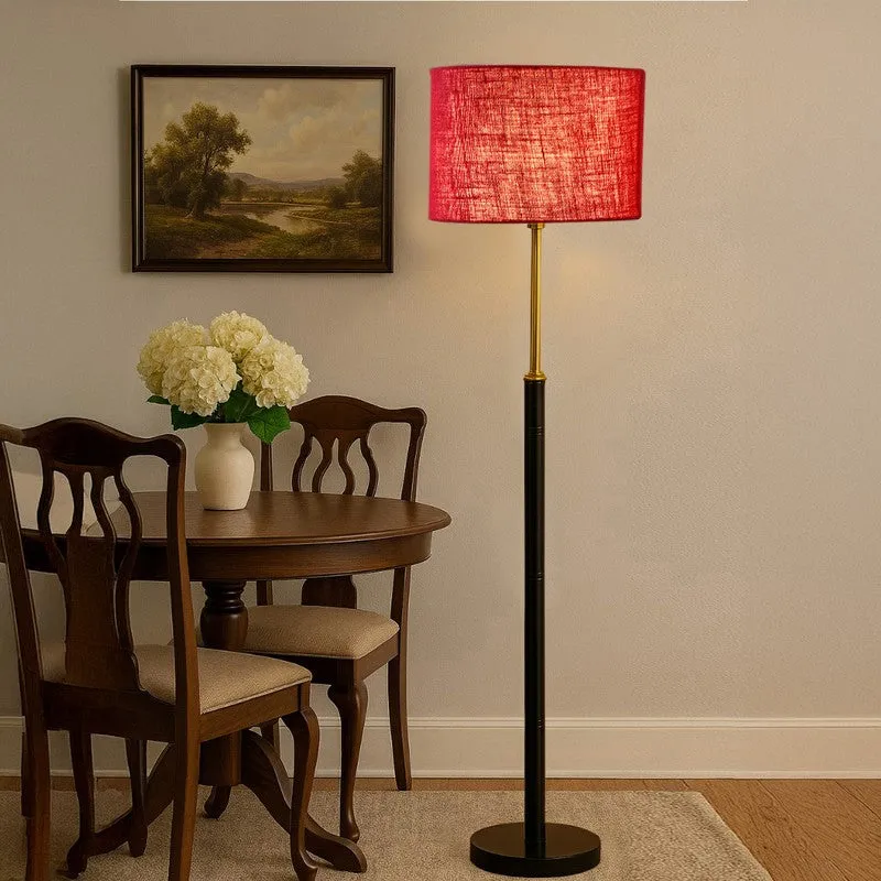 Horizon Curve Wooden Floor Lamp - Red media 3