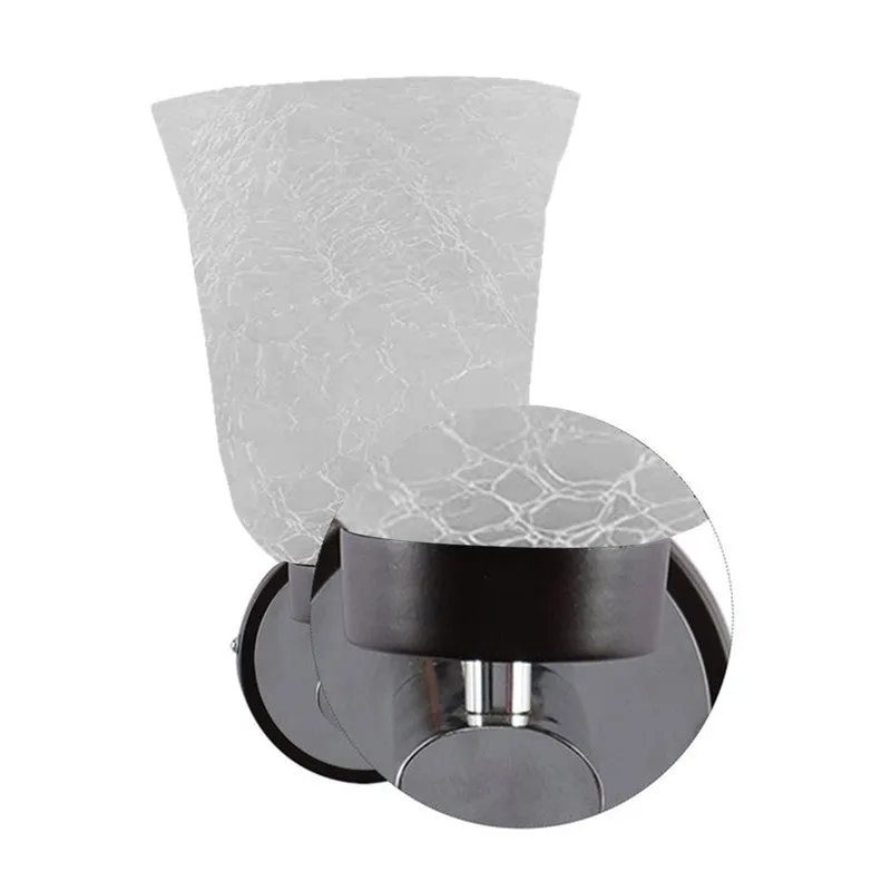 Crystal Bloom Wooden Glass Wall Lamp media 6