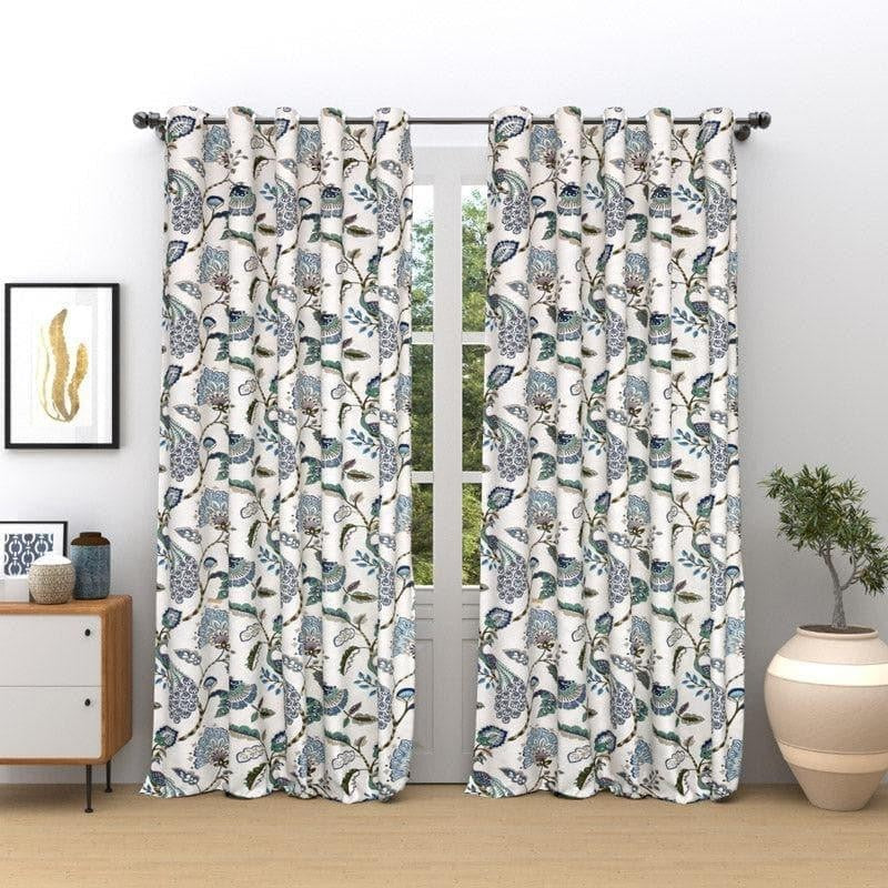 Haruna Single Curtain - Blue media 3