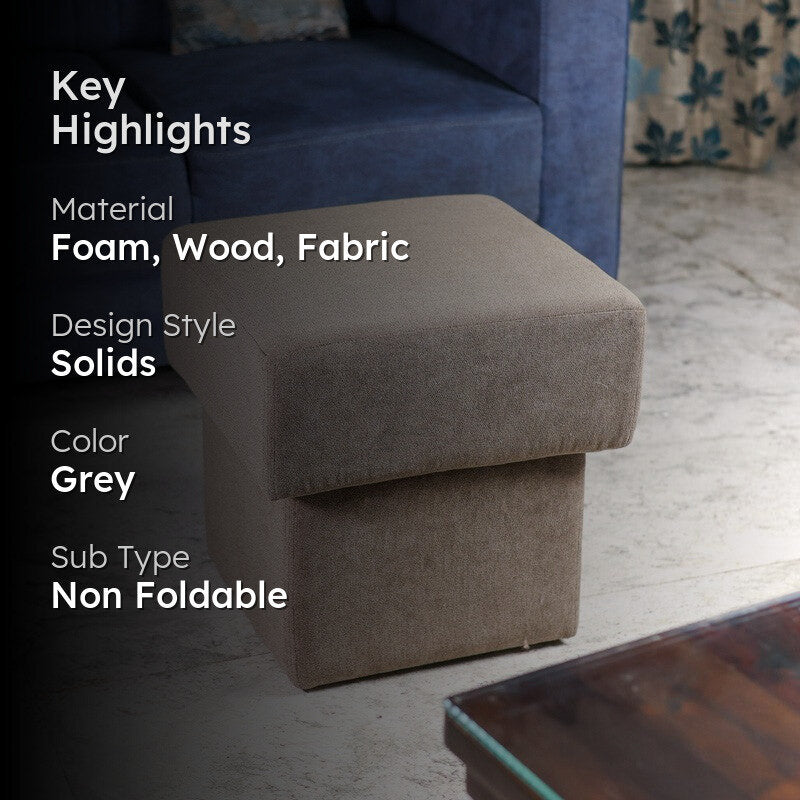 PlushPod Ottoman  Grey media 2