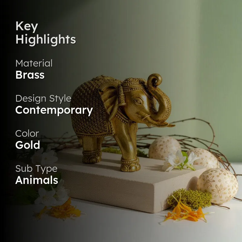 Grand Gajraj Brass Showpiece media 2