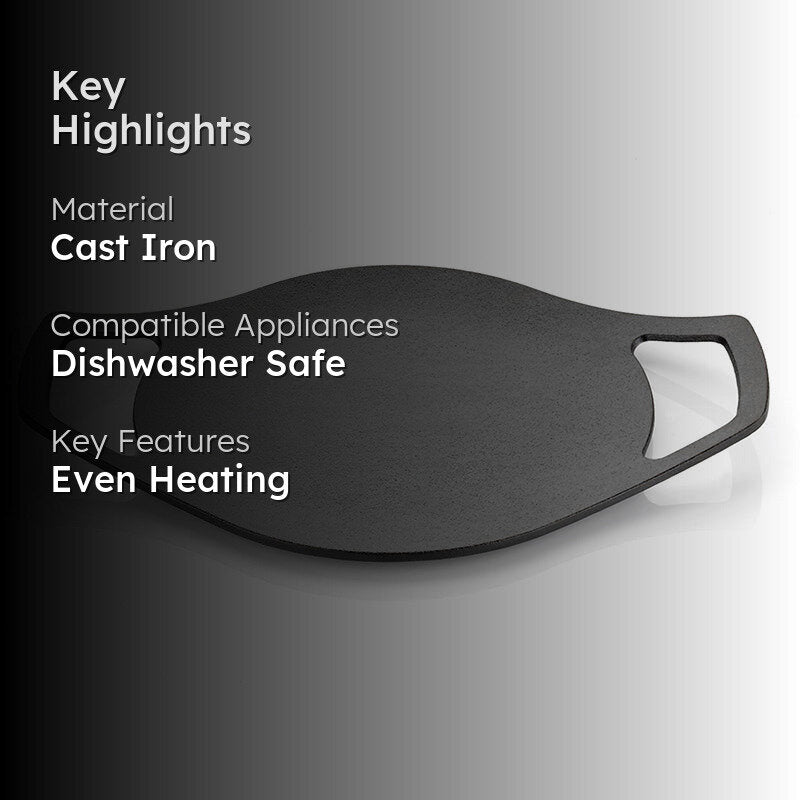 Nirlon Cast Iron Roti Tawa - 9 Inches media 2