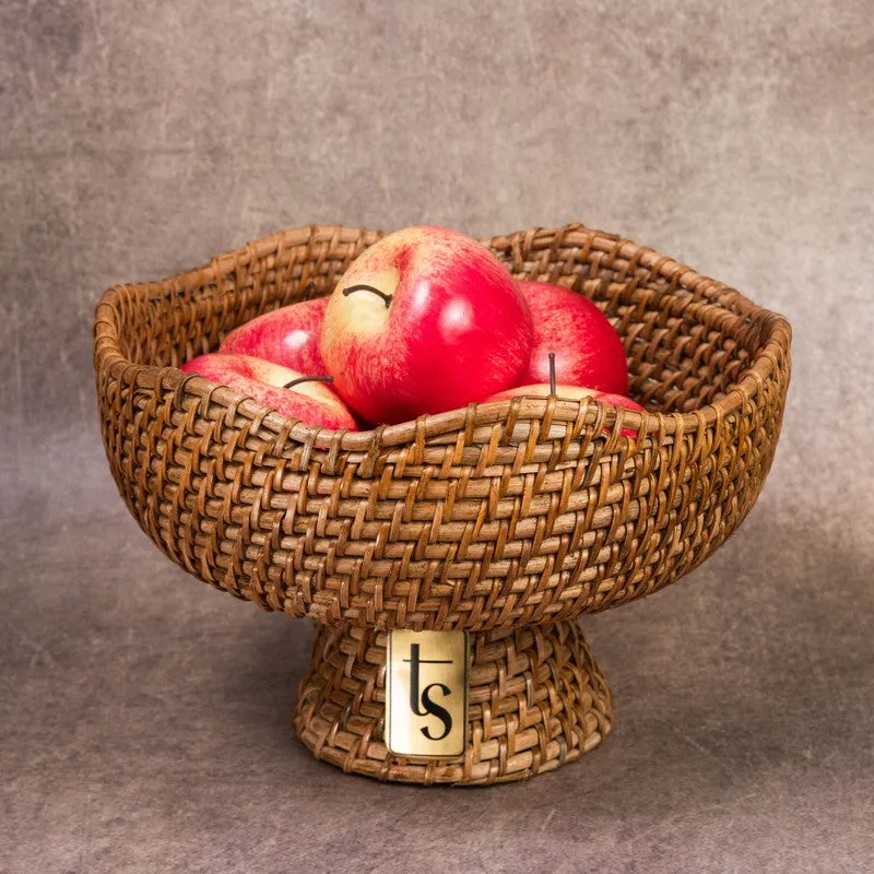PalmNest Rattan Fruit Bowl media 4