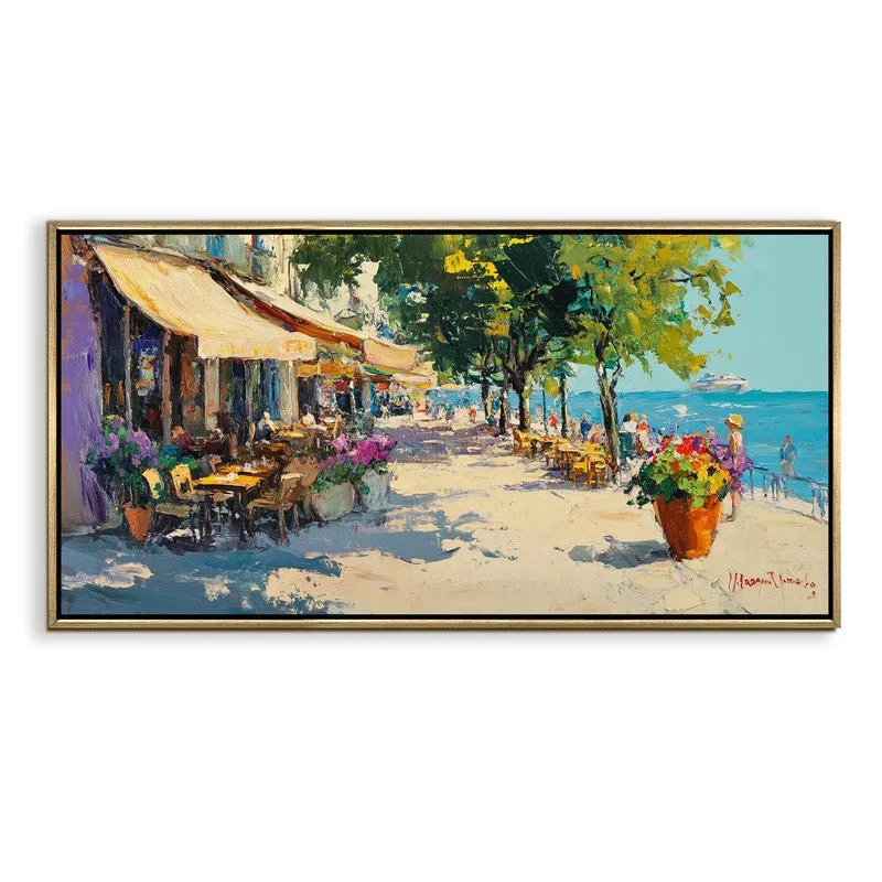 Terrasse Canvas Wall Painting With Frame media 3