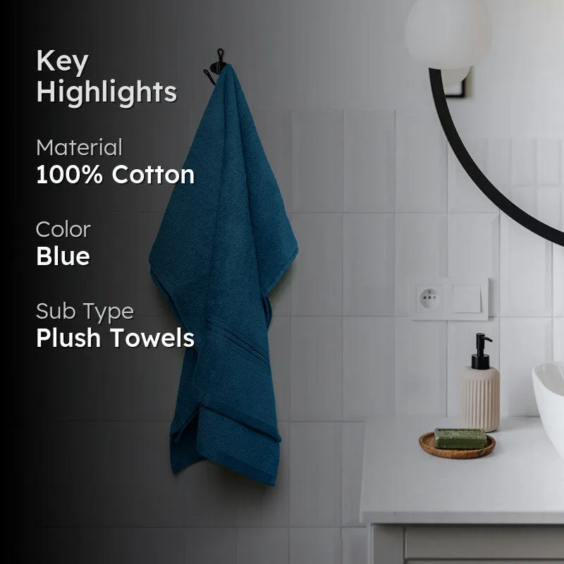 Micro Cotton LuxeDry Solid Bath Towel - Blue media 2