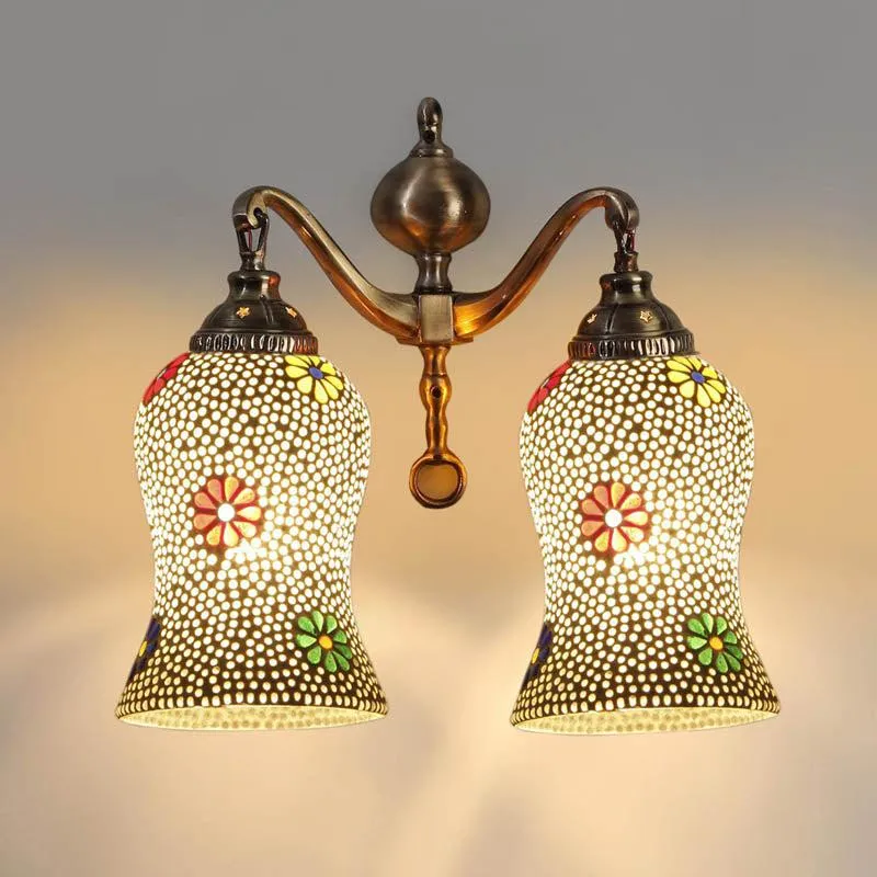 Suprakasha Metal Mosaic Wall Lamp media 5