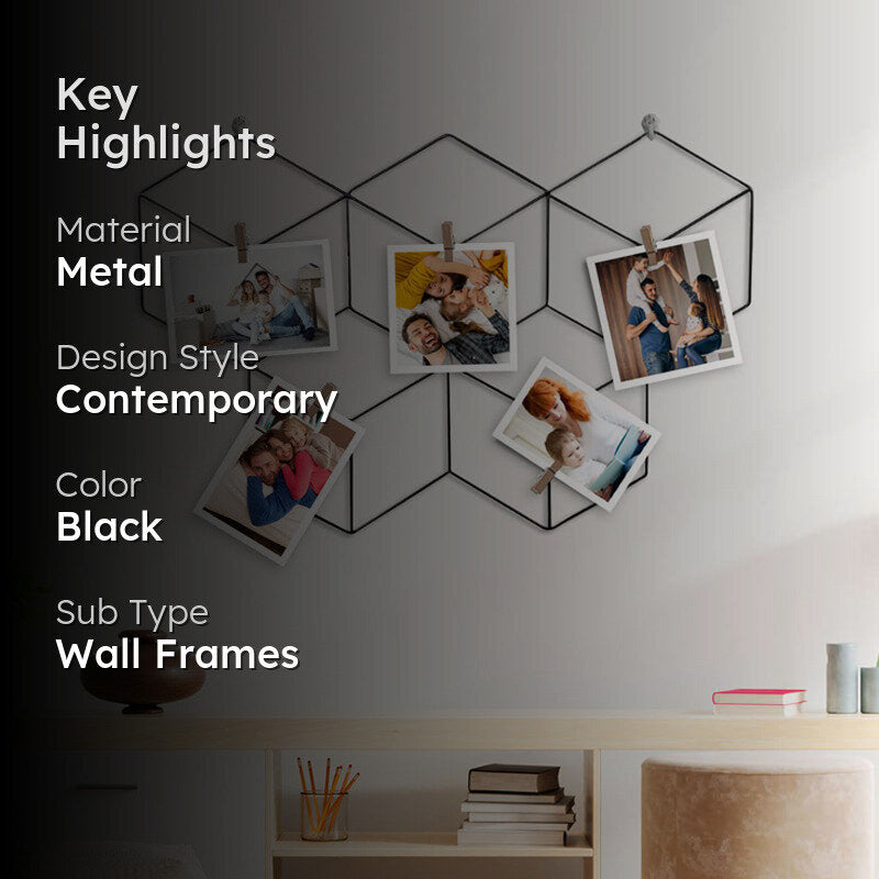 Cubis Metal Photo Frame (Black) - Set Of Two media 2
