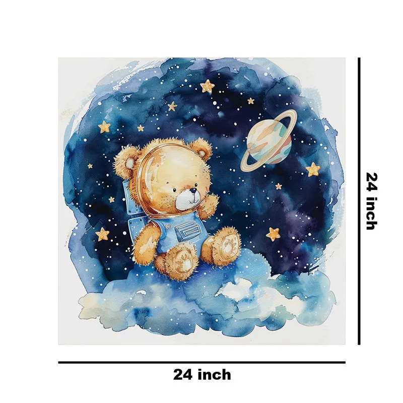 Teddy In Galaxy Wall Painting media 8