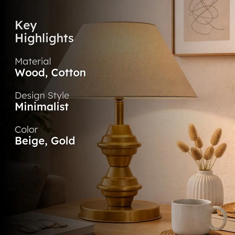 PureVista Metal Table Lamp - Beige media 2