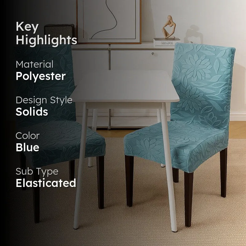 Serena Chair Cover (Light Blue) - Set Of Two media 2