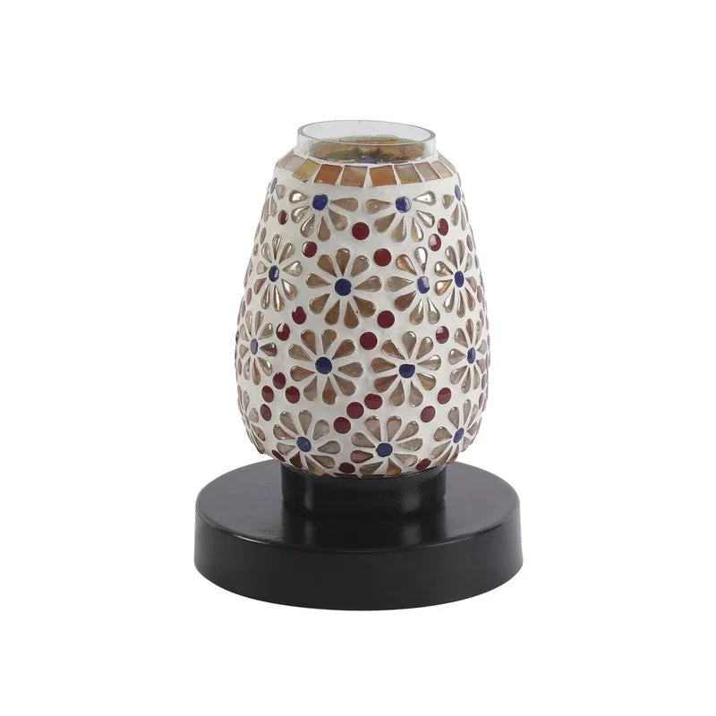 Artezo Mosaic Glass Table Lamp With Wooden Base - Multicolor media 4