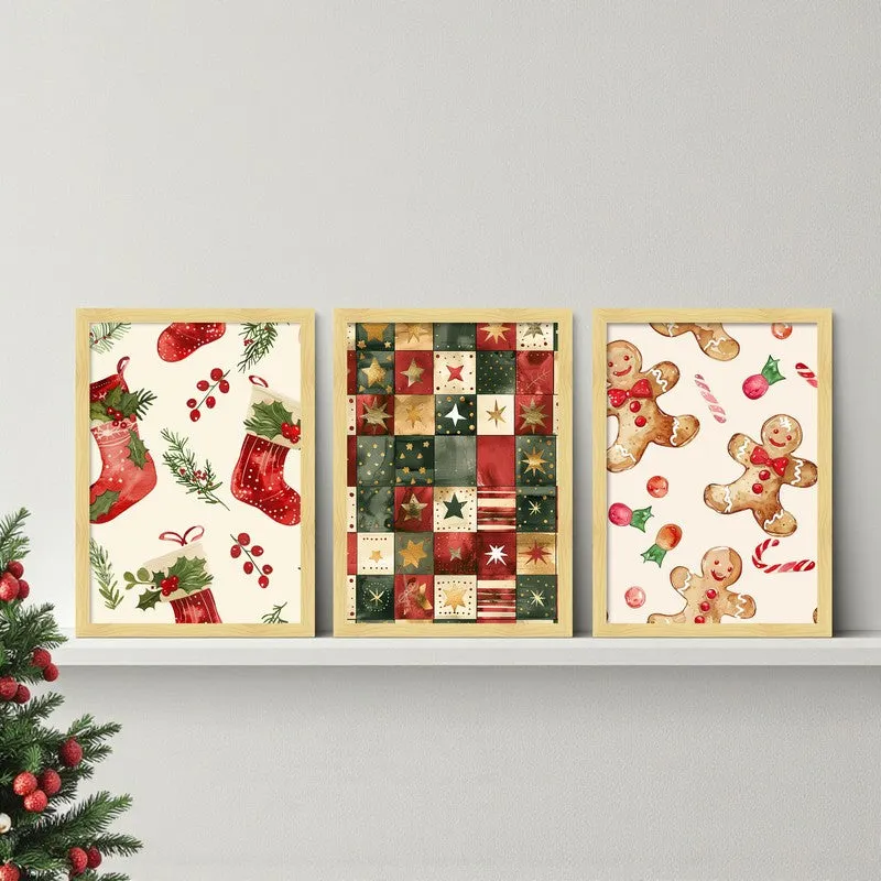 Twinkella Wall Painting - Set Of Three media 4