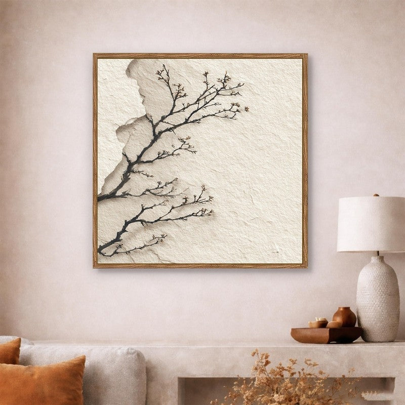 Rooted Harmony Canvas Wall Art With Frame media 3