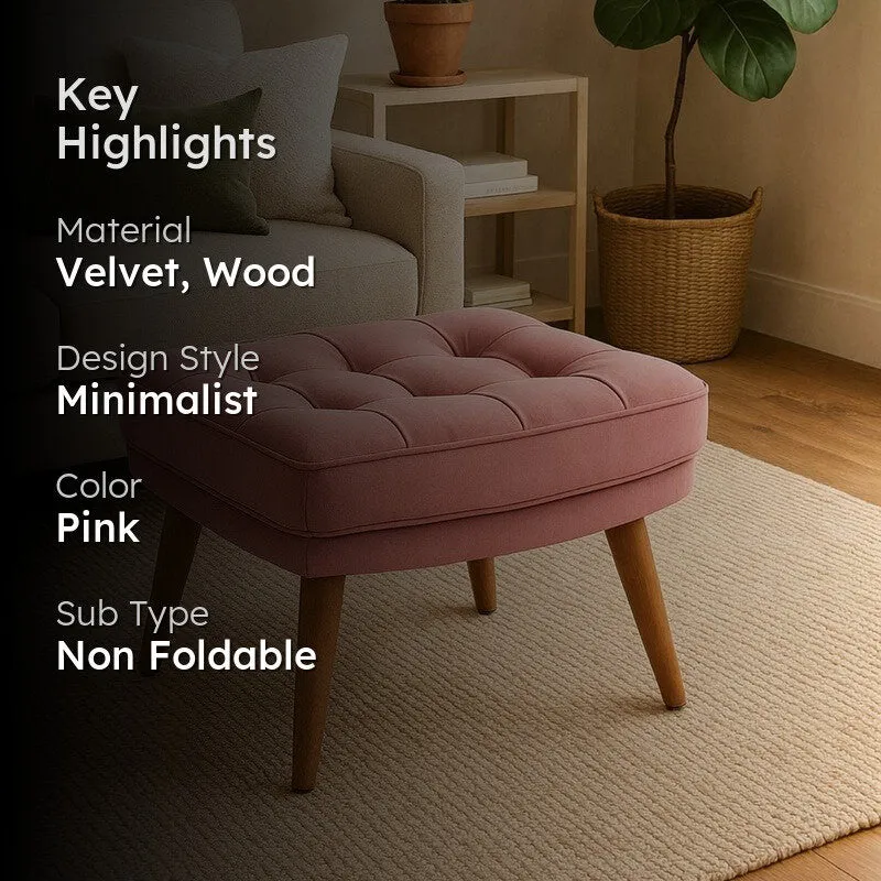 Cresvino Prime Ottoman - Pink media 2