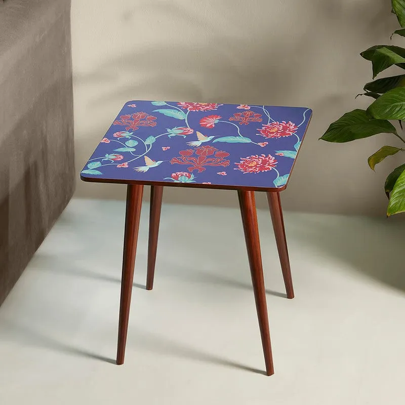 India Circus Wood Zinnian Square Side Table media 1