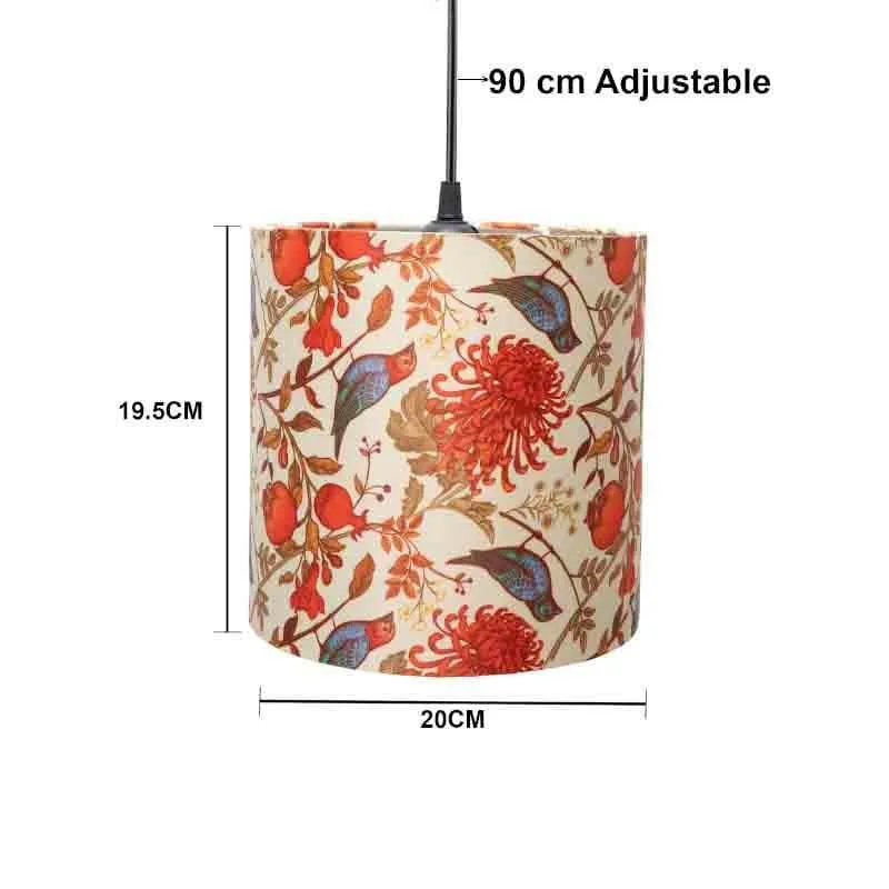 Amber Fabric Ceiling Lamp media 6