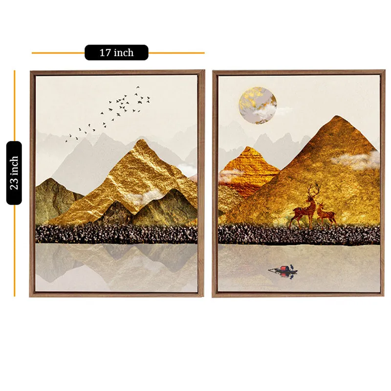 Foiled Hills Wall Art - Set Of Two media 3