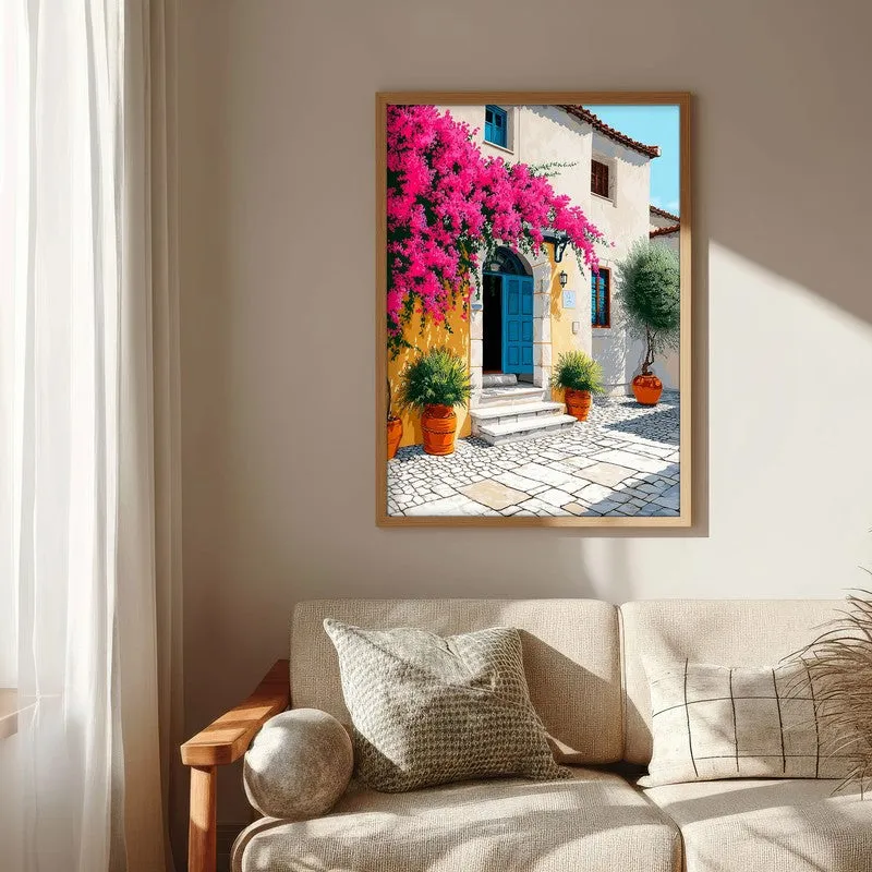 White haven Canvas Wall Painting - Brown Frame media 6