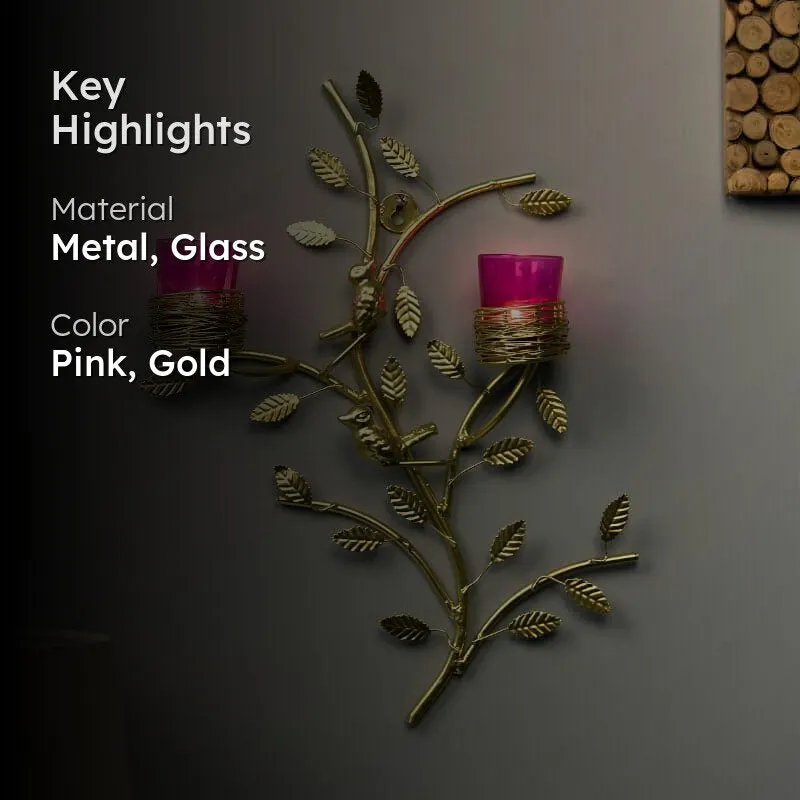Aurum Stem Candle Holder Votive - Pink media 2