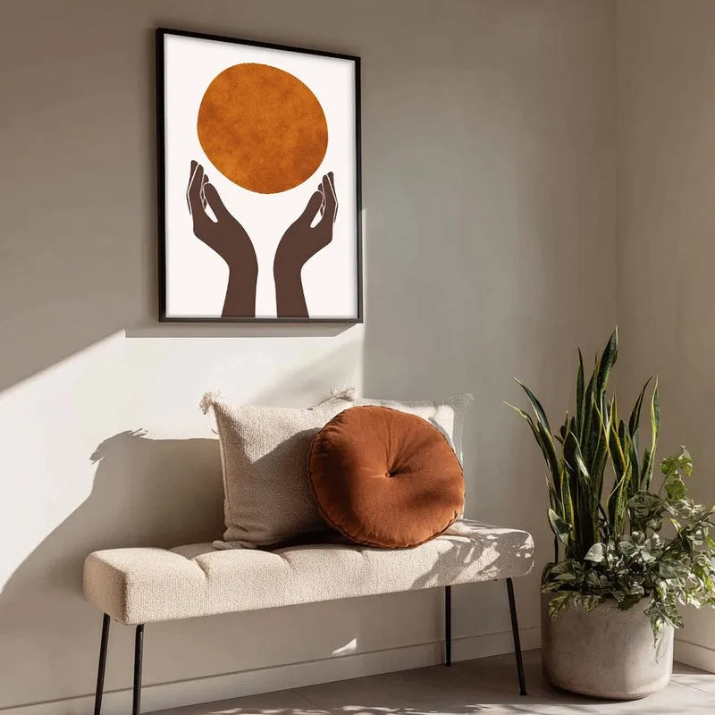 Holding the Sun Canvas Wall Painting With Black Frame media 4