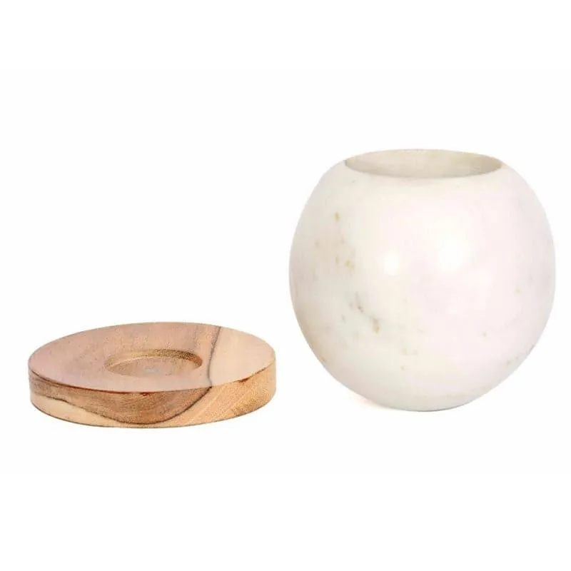 Plant Buddy Ball Hand Crafted Marble Planter media 4