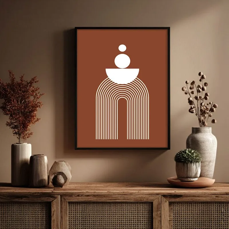 Zen Gateway Canvas Wall Painting With Black Frame media 6
