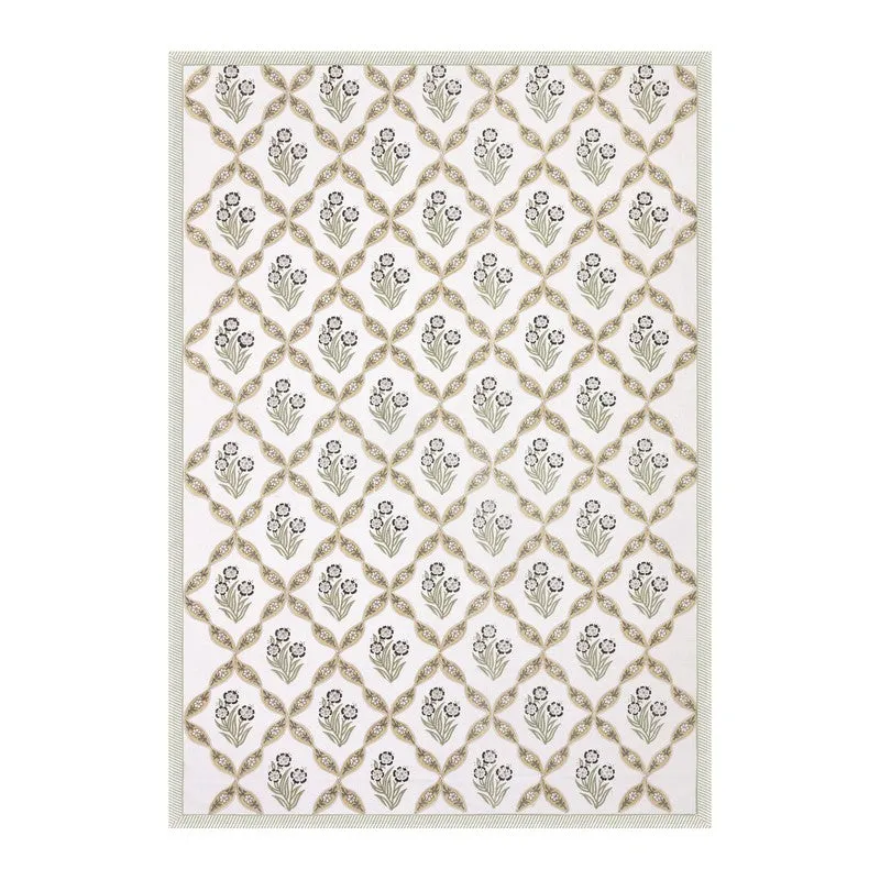Eleganza Cotton Table Cover - Yellow,Green media 5