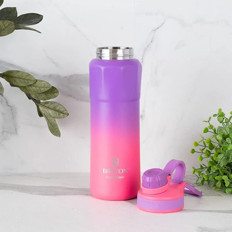 Serene Sip Hot & Cold Thermos Water Bottle (Pink & Yellow, 800 mL Each) - Set Of Two media 3