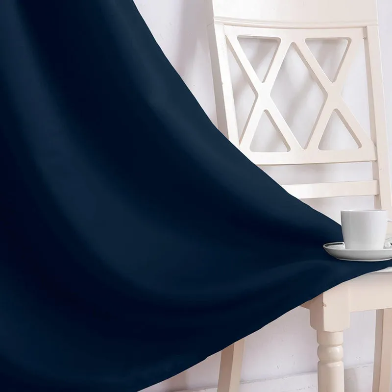 Noir Triple Pinch Pleat Blackout Curtain - Navy Blue media 4