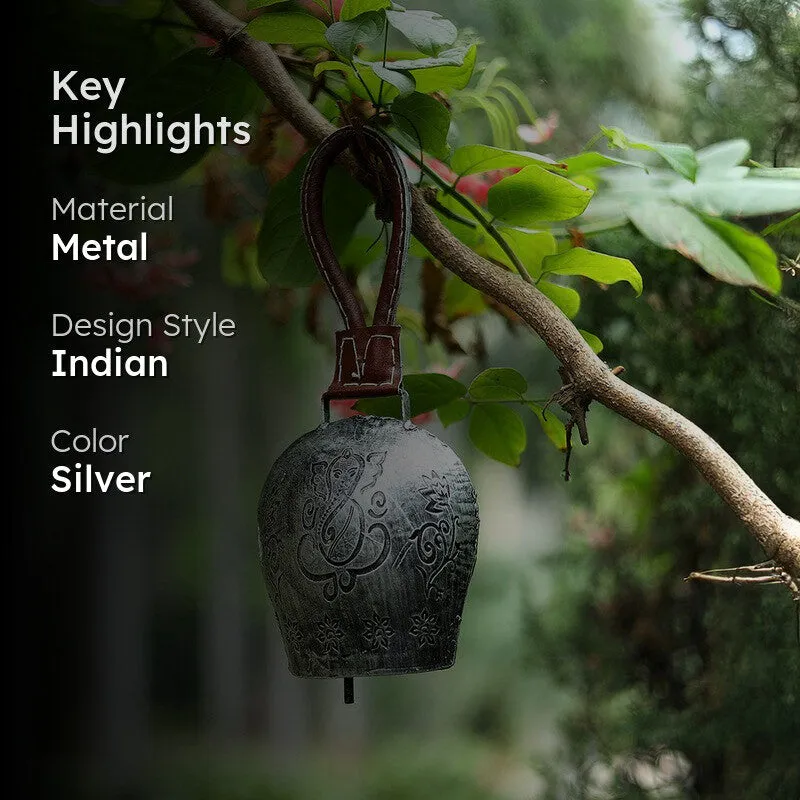 Bellique III Decorative Hanging Bell (Silver) media 2