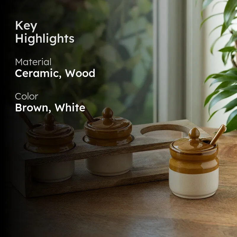 Earthnest Ceramic Jar Set - Seven Piece Set media 2