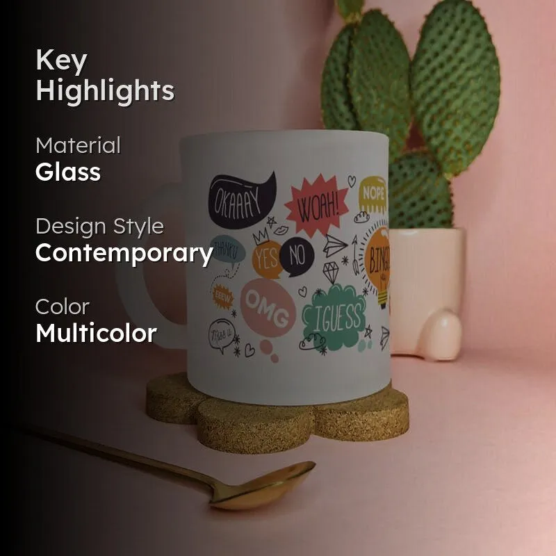 Funky Glass Coffee Mug (330 mL) media 2