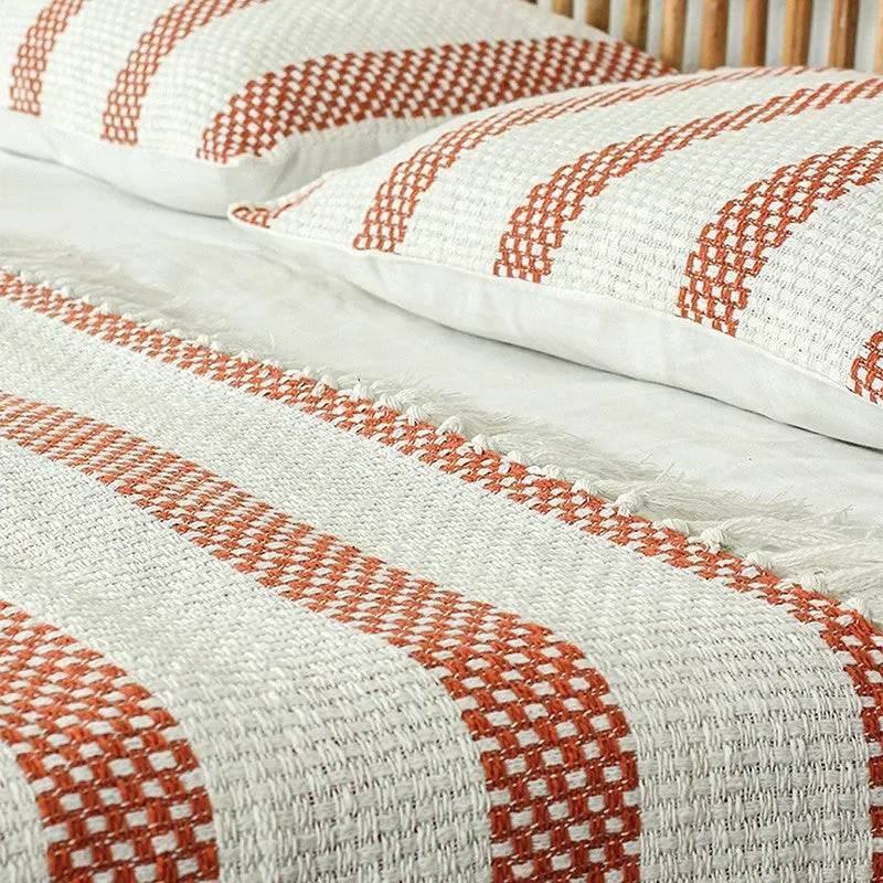 Zeyna Ease Cotton Bedcovers - Orange - 5