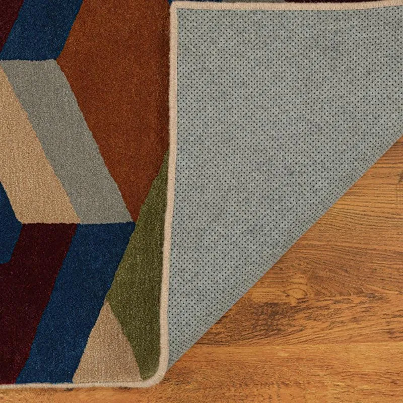 Elpenor Hand Tufted Geometric Wool & Nylon Carpet - Multicolor media 5