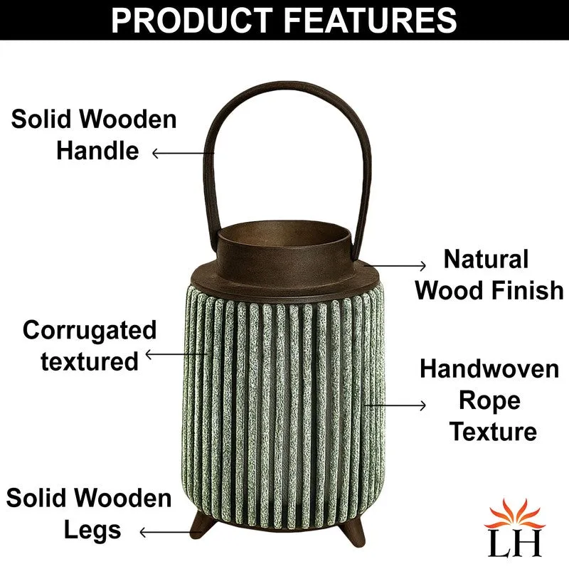 ThreadLuxe Bamboo Tea Light Candle Holder - Green media 7