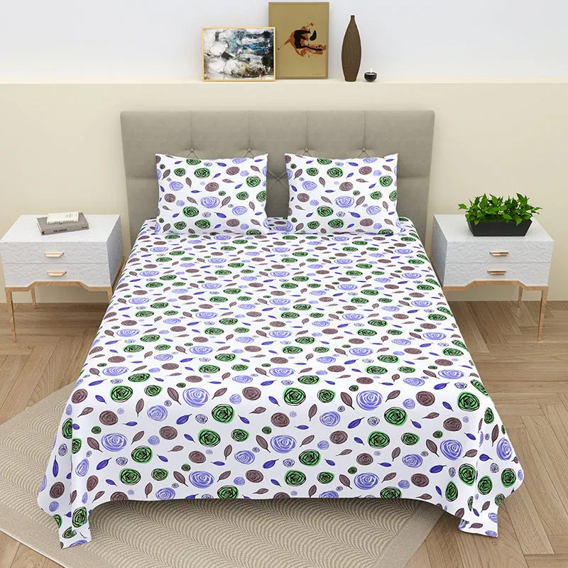 Rose Dune Cotton Bedsheet - 160 TC media 1