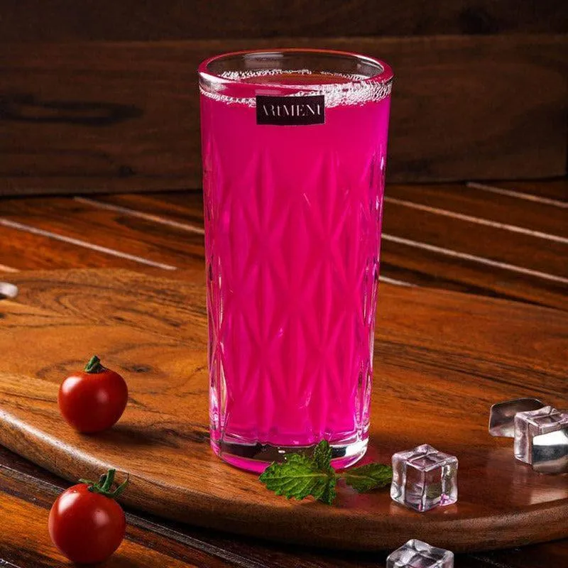 Elisia Etched Highball Glass (340 ml) - Set Of Four media 3