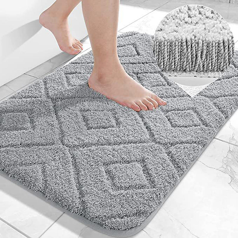 Zella Anti Skid Bath Mat (Silver) - Set Of Three media 3