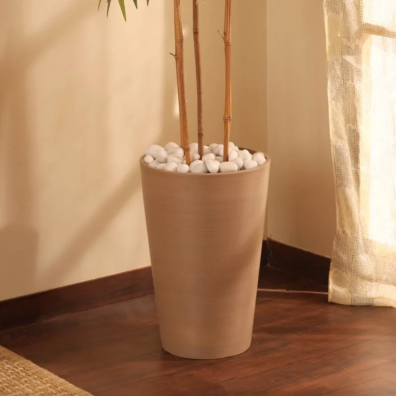 Leaf Loom Planter (Taupe) - 1.5 Feet media 4