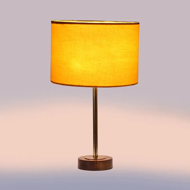 Cotin I Rodin Wooden Table Lamp - Yellow,Gold,Brown media 5